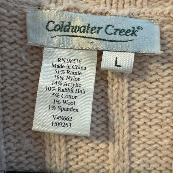 Vintage Pastel Grandma Hand Knit Geometric Striped Cardigan Button Up Sweater LG - Picture 3 of 16